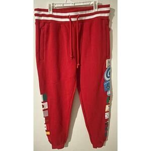 COOKIES SF AWARD TOUR RED EMBROIDERED PATCH SWEATPANTS SIZE M BRAND NEW WITH TAG